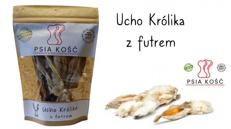 Ucho Krlika z futrem